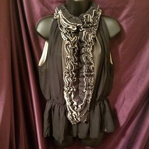 Robert Rodriquez Neiman Marcus Ruffled Top M